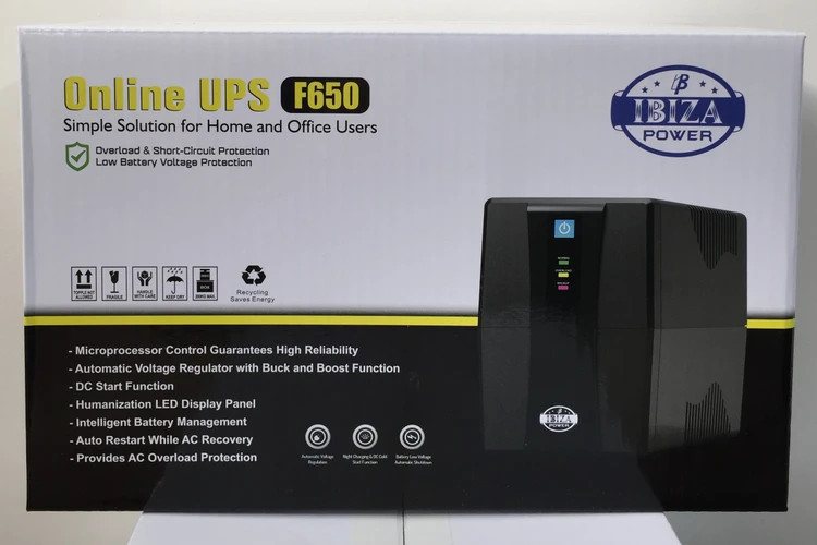 برق اضطراری 220ولت اینترنال/ همراه با باتری 9 آمپرUPS220V 650VA int